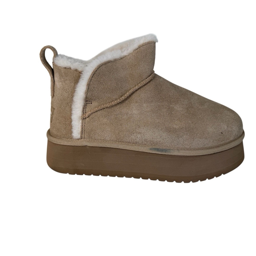 Koolaburra by UGG Women's Ultra Mini Platform Beige Women's Size 8 Narrow No Box